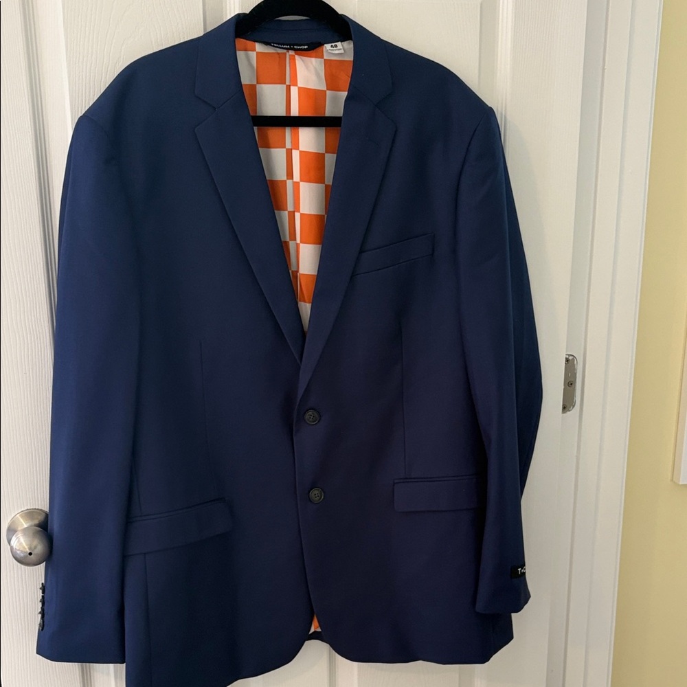 Elegant Deep Blue Men's Blazer Tennessee Volunteers
